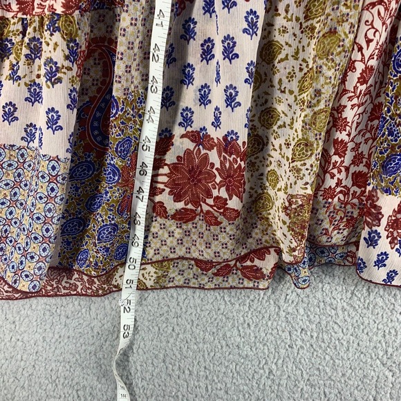 Sheer Bohemian Patchwork Maxi Dress - Picture 4 of 15